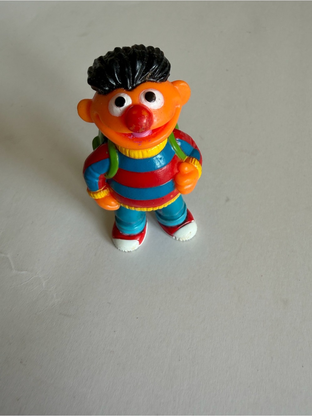 Sesame  Street Orange Ernie Figure with backpack